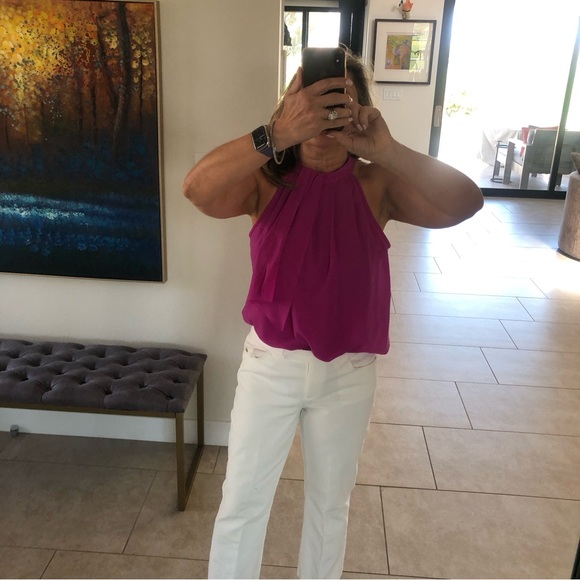 Trina Turk sleeveless blouse size small. - Picture 2 of 5